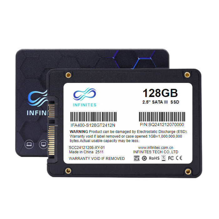 IS400 2.5'' SSD SATA III 128GB Equipped With QLC Flash And An SMI Controller