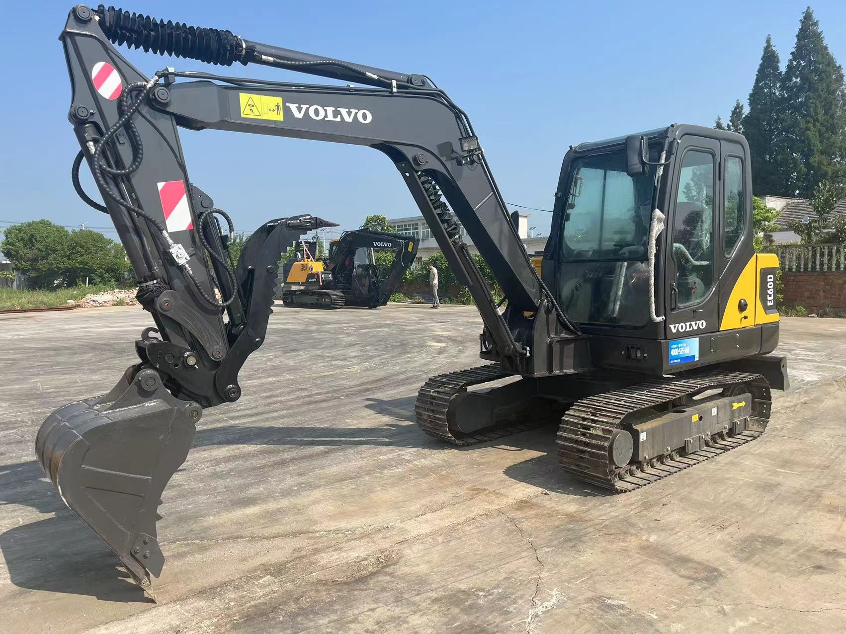 Volvo EC60 Excavators Used 0.23m3 Bucket 37KW Rated Power In Stock
