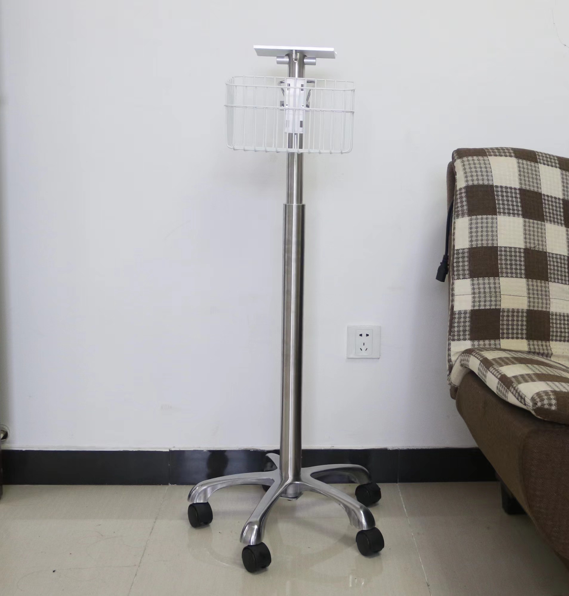 Powder Coating Patient Monitor Trolley 5.6kg for Hospital Use