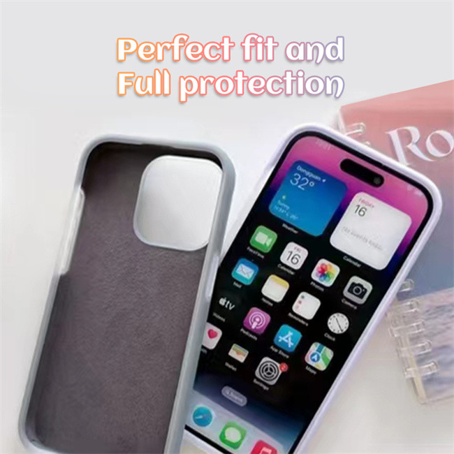 Mobile Shockproof Cell Phone Back Cover Jelly Liquid Silicone Case For Iphone 14 / 14pro / 14 Pro Max / 13 / 13pro