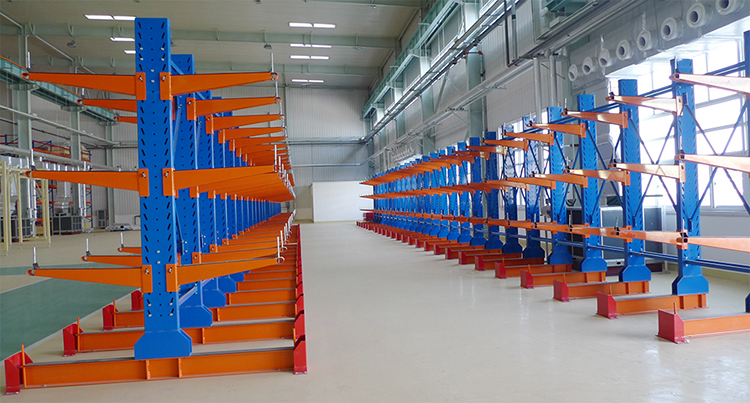 Optimize Your Warehouse Space with Long Item Storage Cantilever Rack and Pivoting Arms