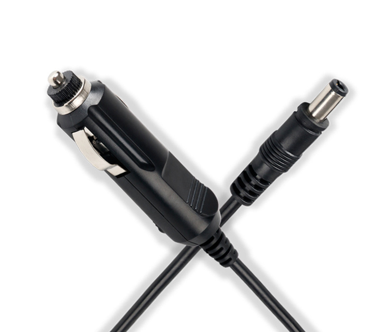 1M 2A Cigarette Lighter Male Plug to 5.5x2.1mm 1.35x3.5mm 12V DC Car Charger for Battery