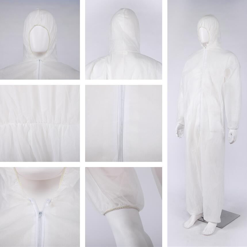 OEM Protective Coverall Suit PP Material Coverall Royal Blue Protective Coverall Disposable