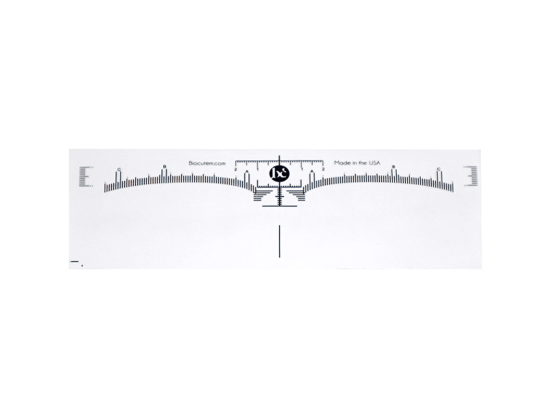 16.9 *5.6cm Eyebrow Tool Ruler White Simple And Practical Brow Lamination Supplies Kit