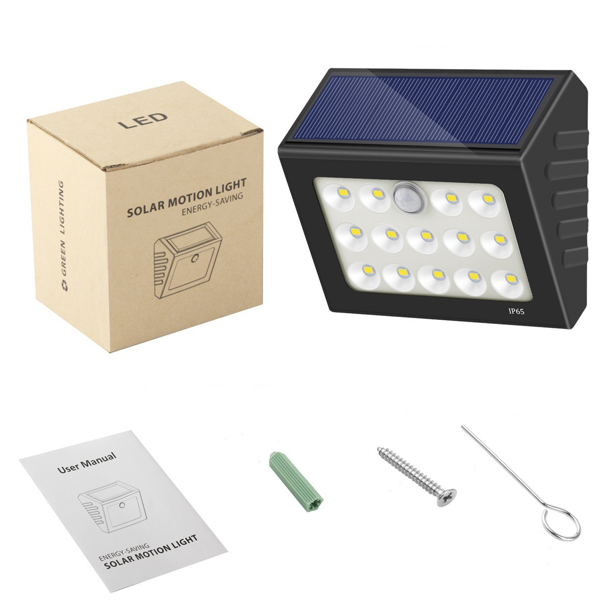 Outdoor Motion Sensor Light, High Brightness 14 LED Wireless Waterproof Solar Powered Security Light Flood Lights