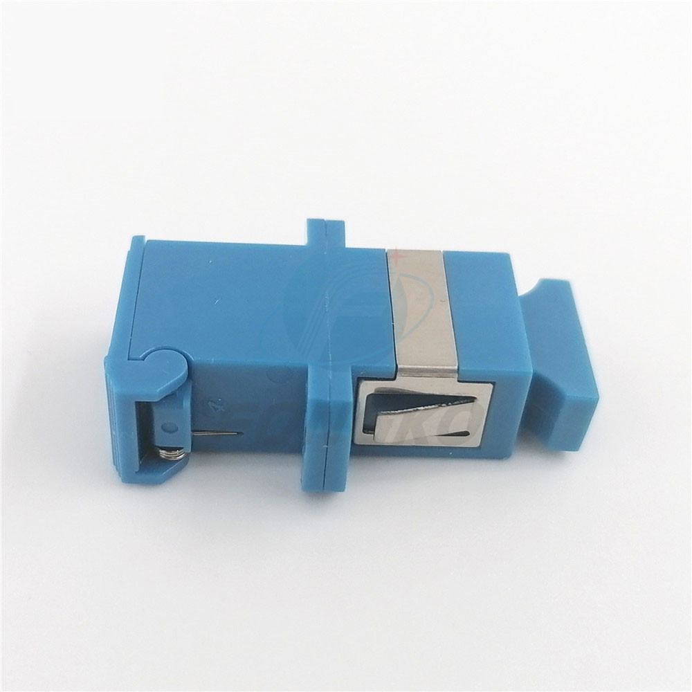 Auto Shutter Green Housing No Flange Type SC UPC SM MM Fiber Optic Adapter