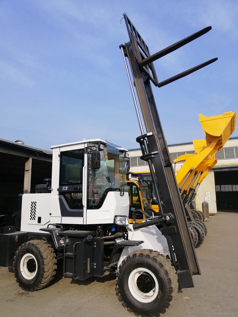 Off Road Forklift 4x4 4WD Model ET50 High Duarability 5ton Rough Terrain Forklift Truck