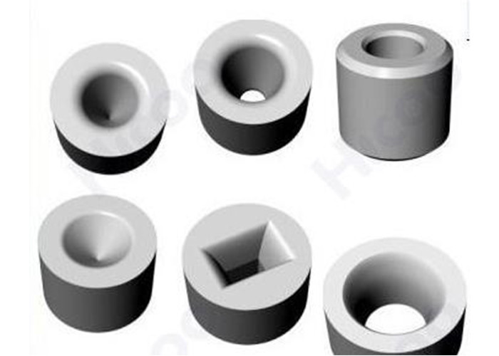 Professional Tungsten Carbide Wire Drawing Dies Shape Customized Silver Gray Color
