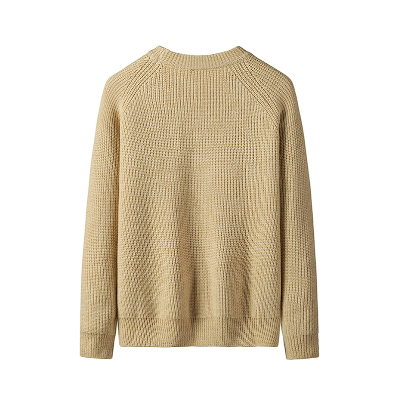 Crew Neck Womens Sweater Clothing Winter Pullover Sweaters 7GG Gauge