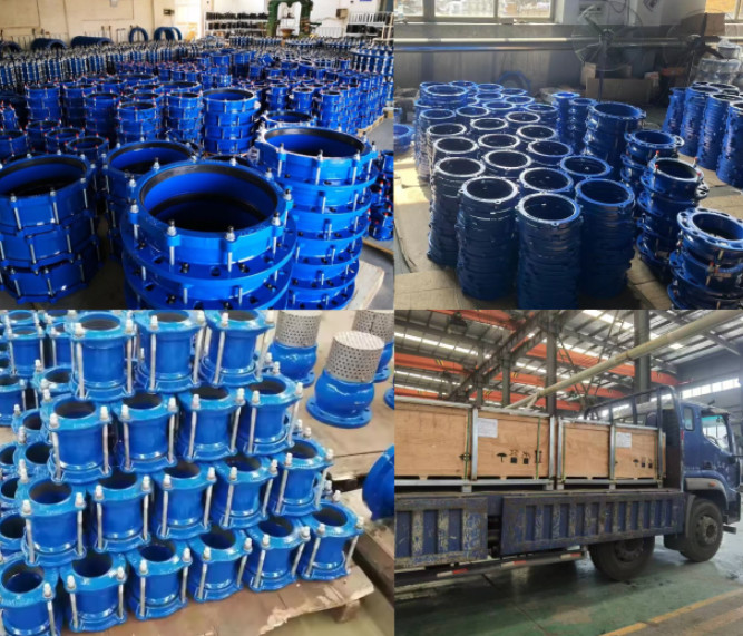 EN124 DI Galvanized Carbon Steel Universal Gibault Coupling PE/PVC/Steel Pipe Connector