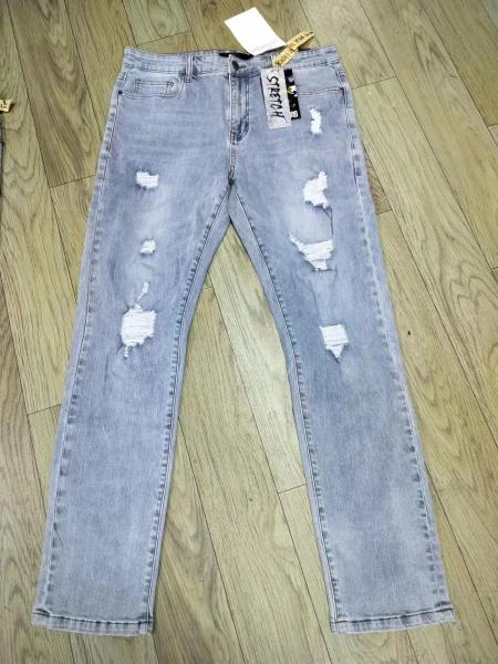 factory manufacturer custom logo wholesale stretch denim pants fashion high