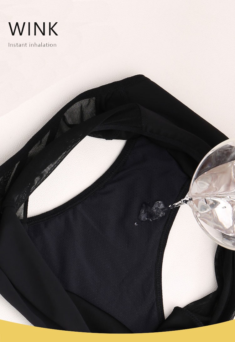 Mesh hole sexy lace Period Panties 4 Layers menstrual panties niylon material for woman