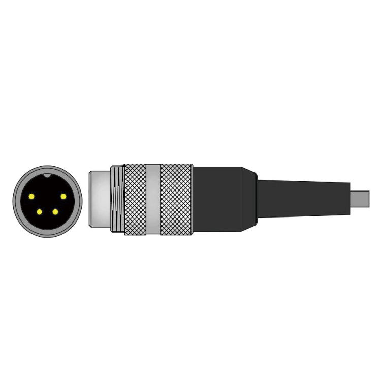 Scott 4 Pin Compatible IBP Cable To B.Braun Transducer IBP Cable