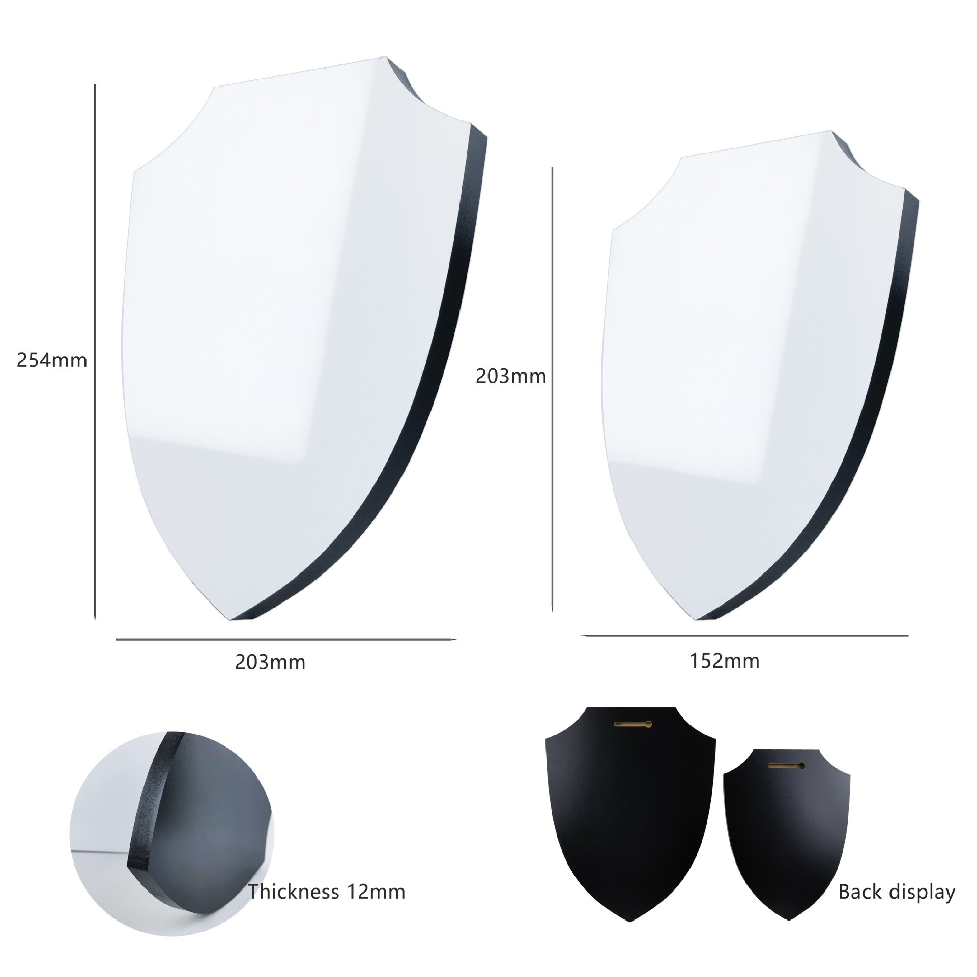 Sublimation Printing Blanks Thick Shield Hanging Photo Board Home Decorative