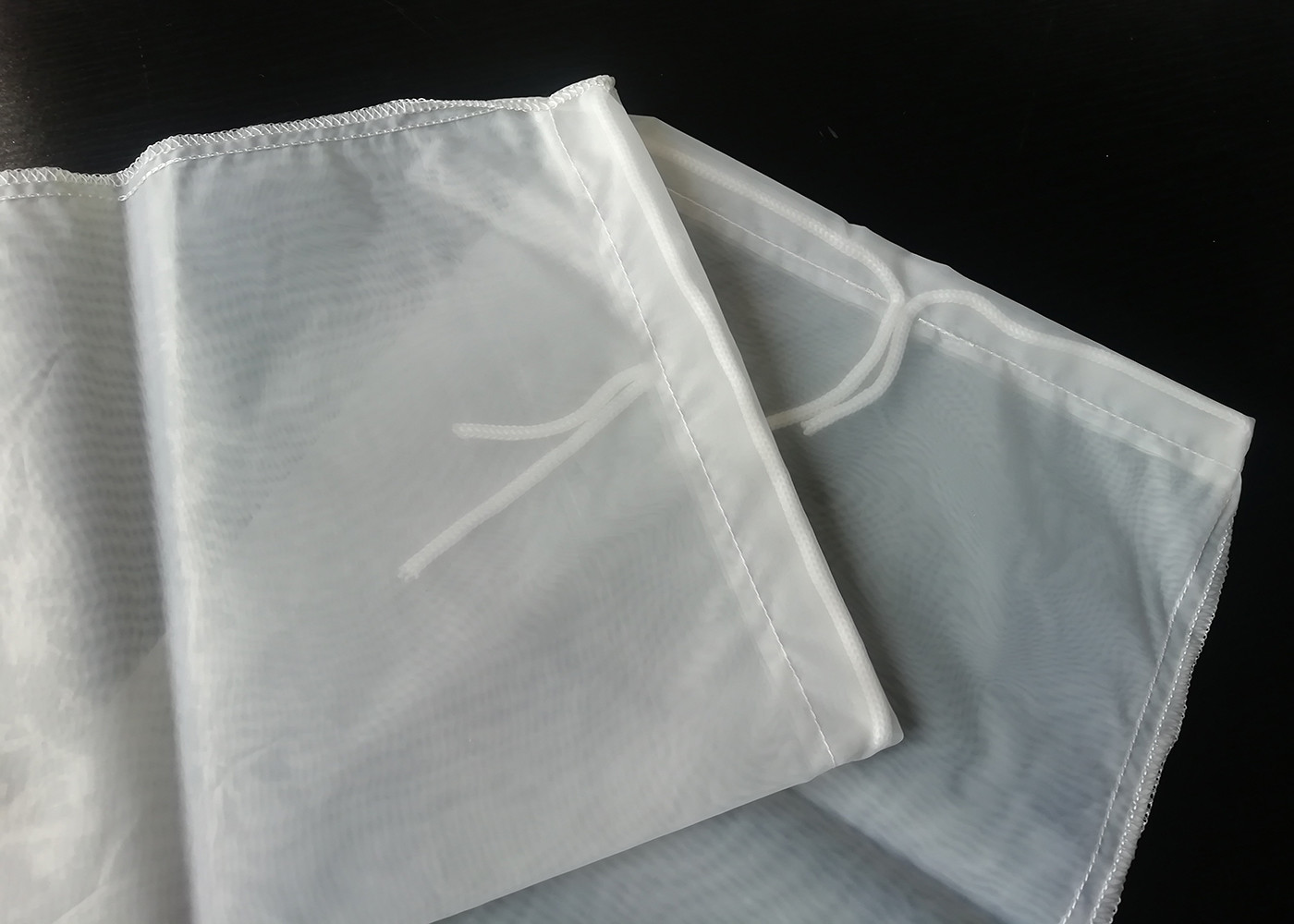 Monofilament 73 Microns 12x12 Nylon Mesh Filter Bags Double Seam