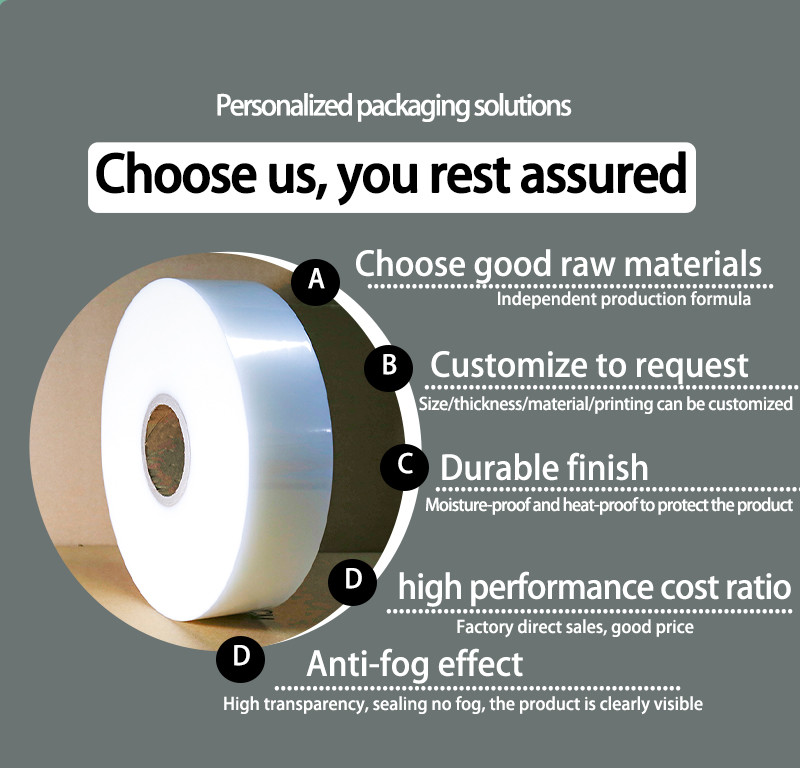 Anti-Fog Sealing Film Seafood Cooked Food Prepared Food Packaging Sealing Film