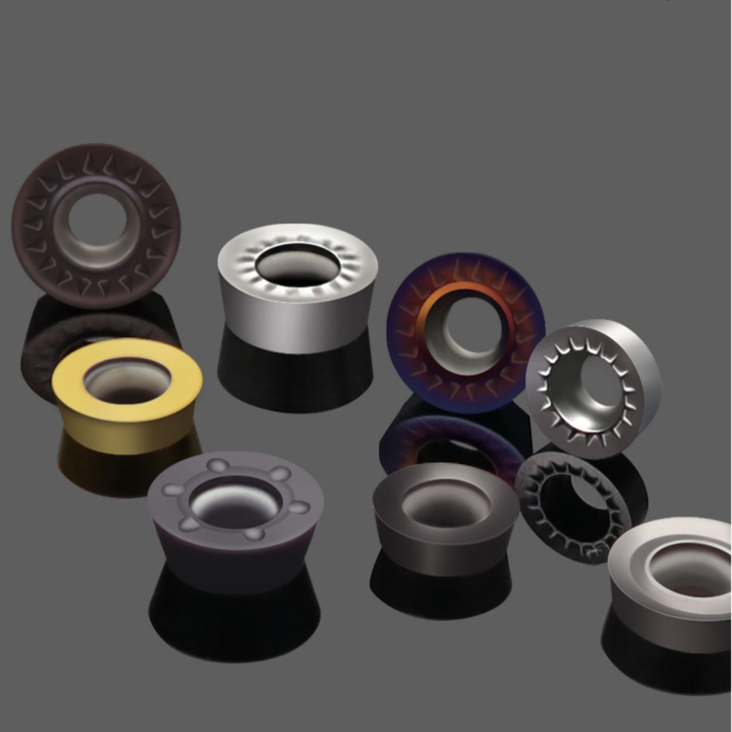 Round CNC Carbide Milling Insert Drilling Carbide Insert Rpmt1204mo-Tt