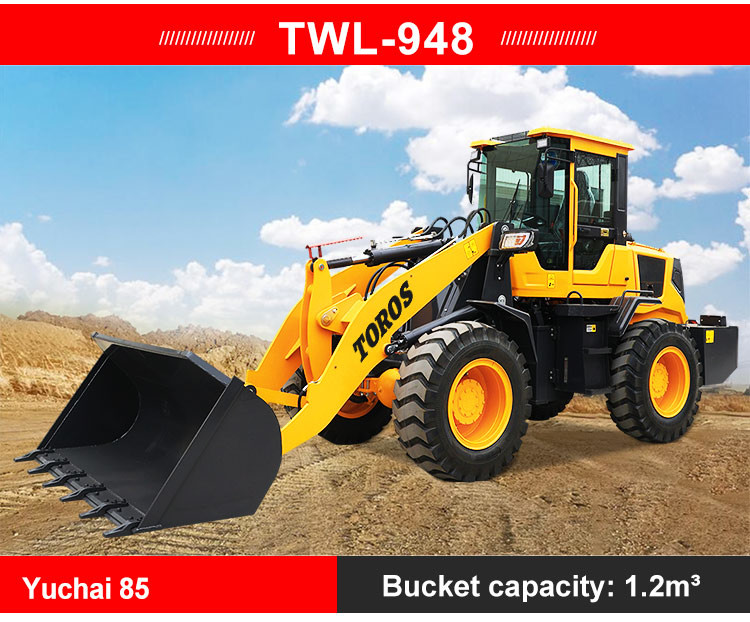 3000Kg Small Wheel Loader Construction Wheel Loader Multifunctional