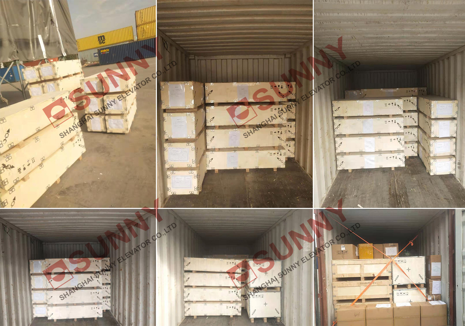 Load 1000kg Single Door Vvvf Control Freight Lift Elevator Sider Door