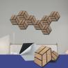 Buy cheap PVC Veneer Hexagon Felt Polyester Fiber Sound Absorbing Board from wholesalers