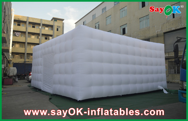 Large Inflatable Tent Portable Giant White Nylon Cloth Inflatable Air Tent , 3m Channel
