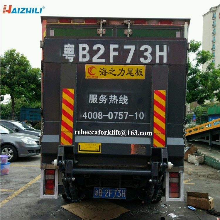 Hot selling excellent quality 1500kg steel/aluminum hydraulic van truck tail lift