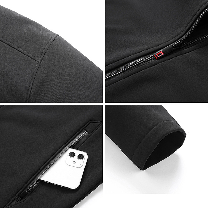 Oem Factory Manufacturer Custom Logo Unisex Water Resistance Breathable Outdoor Soft Shell Fleece Windbreaker