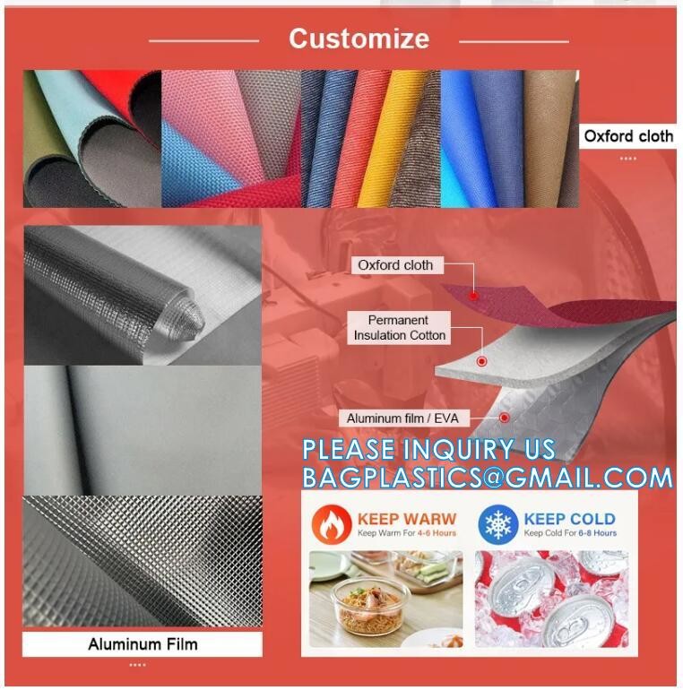 XL Insulated Food & Grocery Delivery Bag - For Catering, Restaurants, Delivery Drivers, Zipper and Handles,