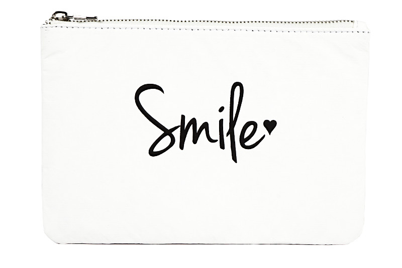 Women'S Retro Solid Color Tyvek Cosmetic Makeup Bag
