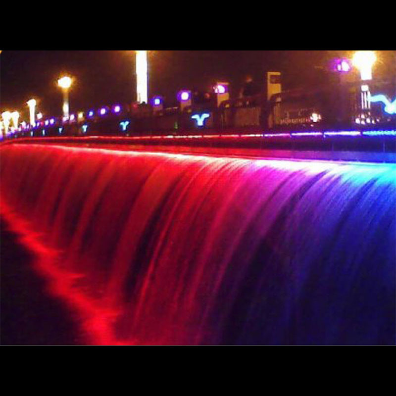 Morden Color Changing Waterfall Fountains Musical Signal Control