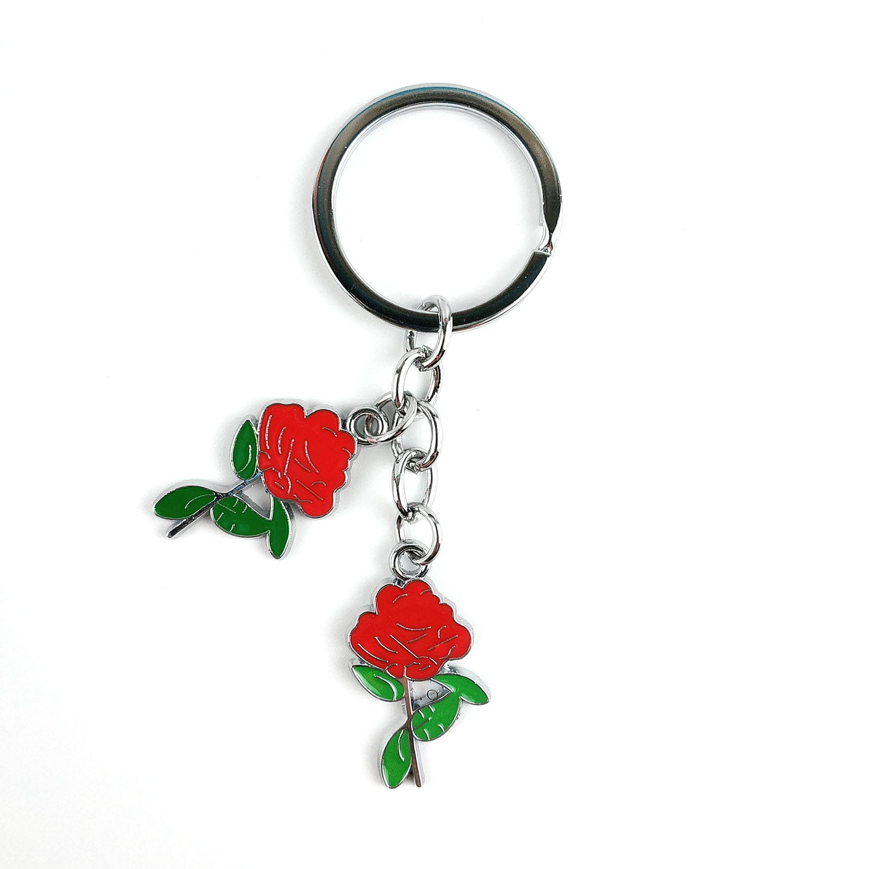 Customized Rose Keychain for Promotion with Deep and Strong Connection