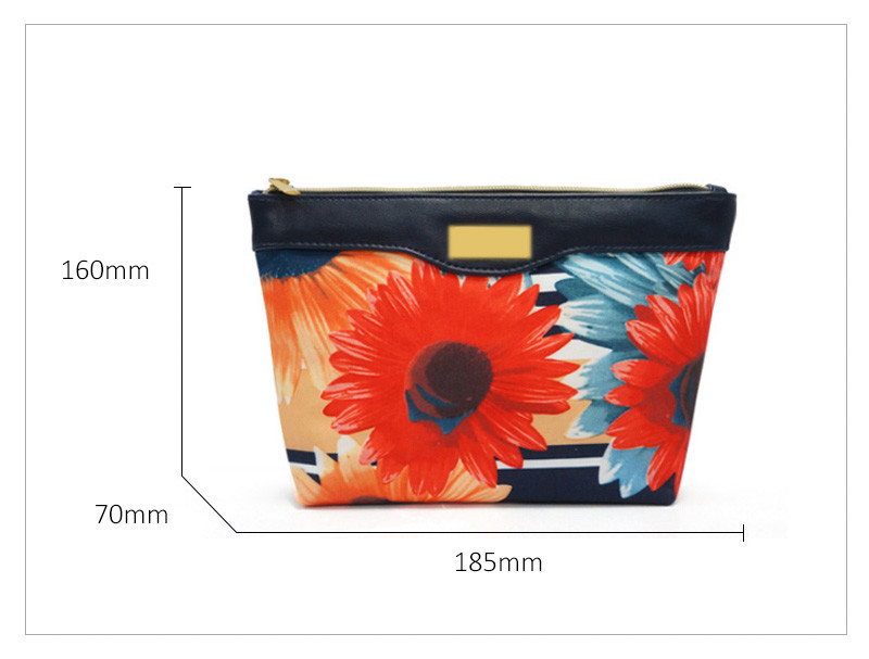 Custom PU Leather Women Travel Cosmetic Bag Set