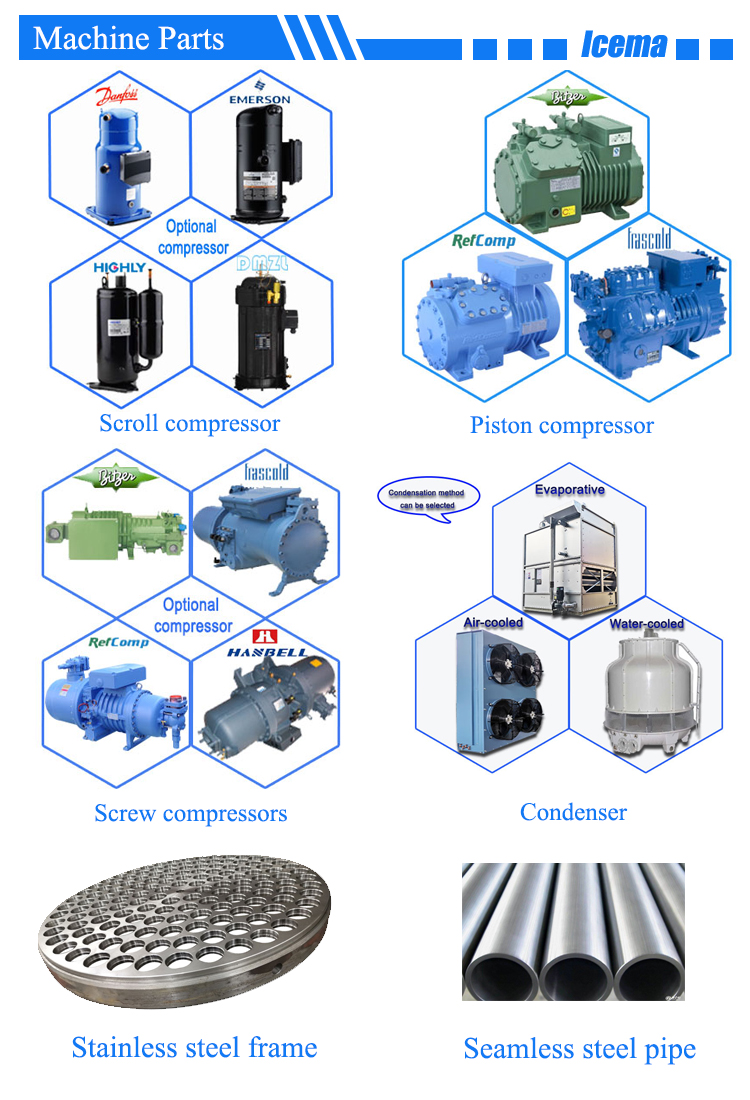 10Tons/24H Commercial Ice Tube Maker Machine Automatic