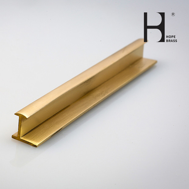 Golden Fadeless Brass T Shaped Channel C28000 T Section Tile Trim