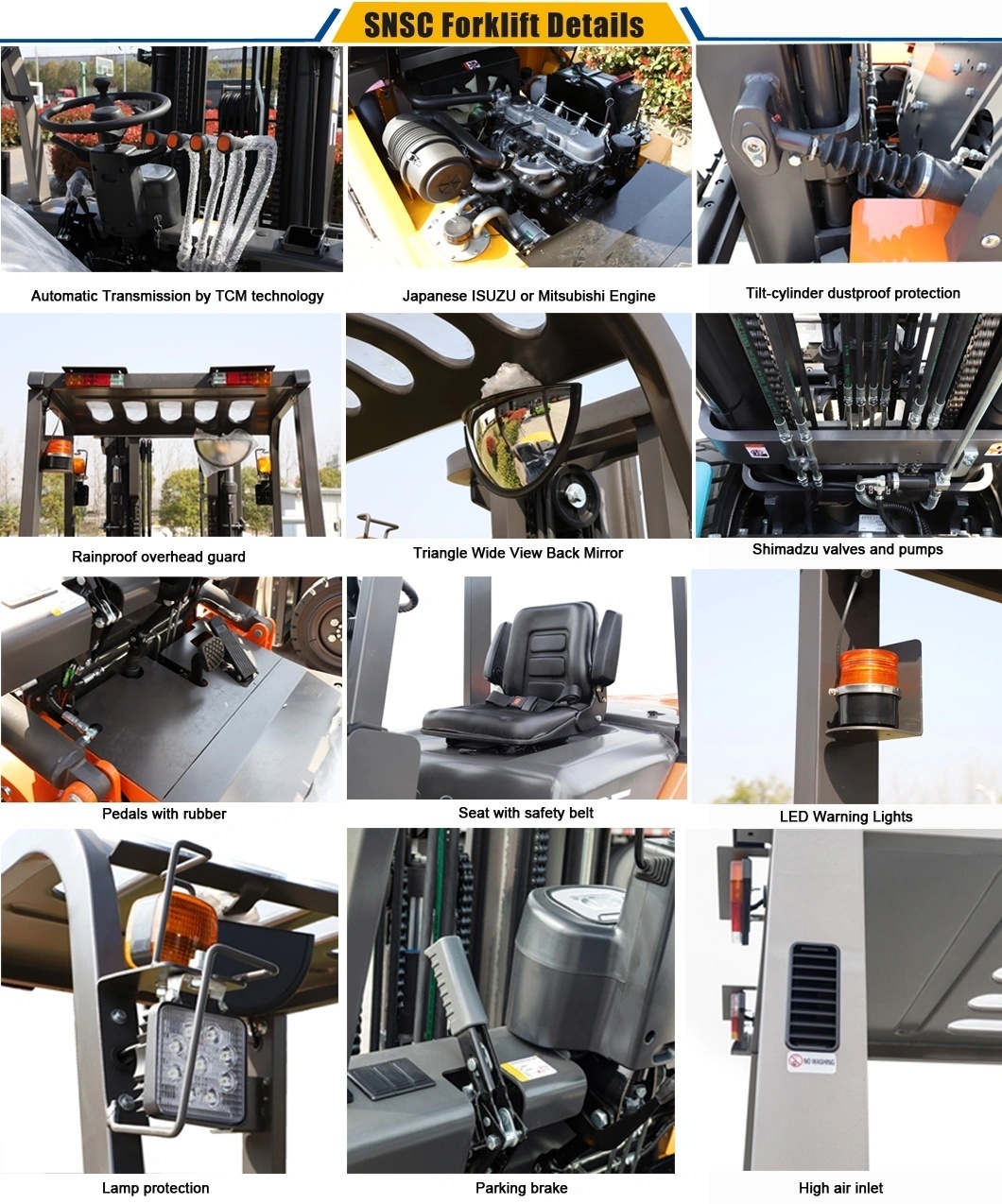 2ton 2.5ton Diesel Caretilla Autoelevadora Forklift with China Xinchai Engine