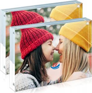 China Souvenir Gifts Double-Sided Magnetic Frameless Clear Acrylic Poster Frames on sale