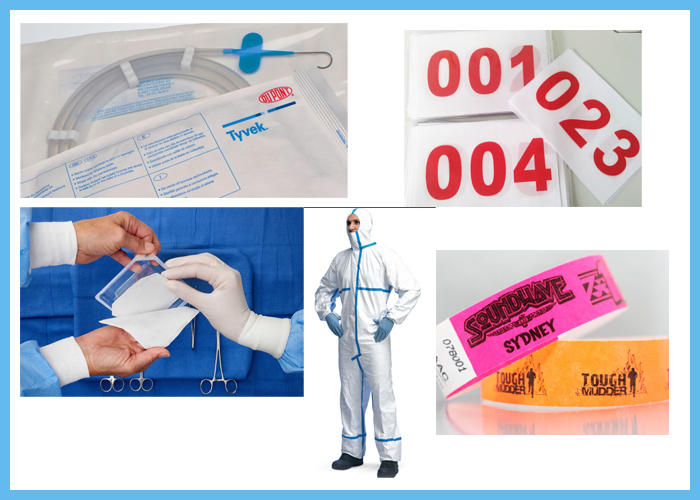 1070D 1073D Tyvek Paper For Medical Packaging Tear Resistant Nontoxic