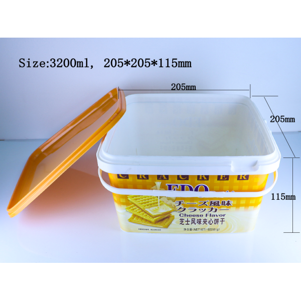 IML Technology Custom Food Plastic Container Quality Control Advantages For Biscuits Candies Packaging