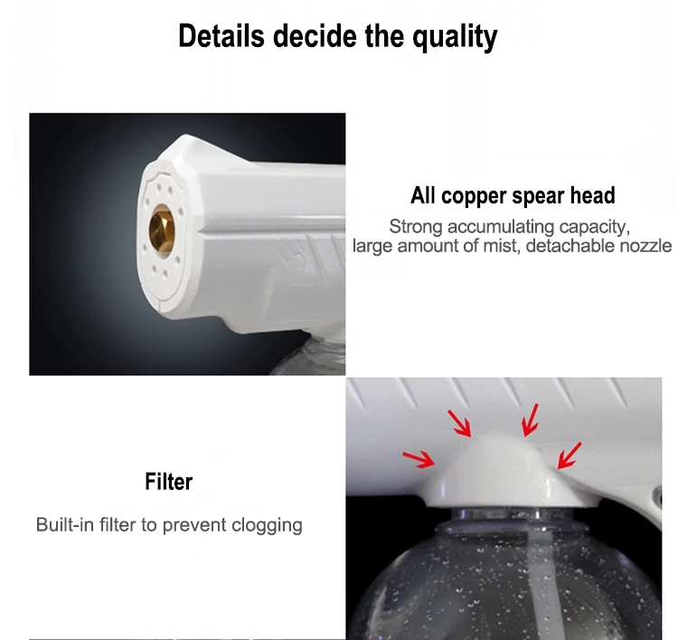 Wireless Disinfection Spray Gun Cordless Sanitizing Blue Ray Nano Disinfecting Spray Gun For Sterilization For Car Home