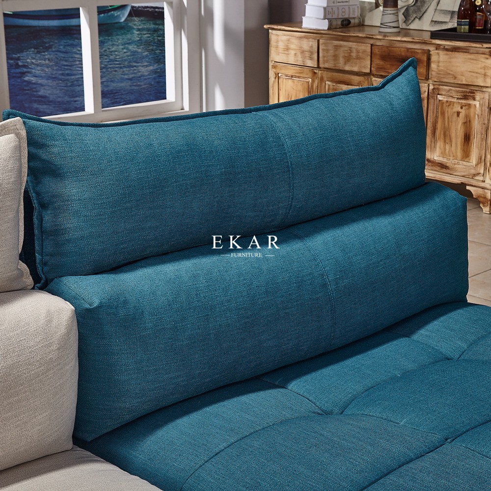 New Colorful Modern Fabric Armless I Shaped Couch Sofa AW-1707
