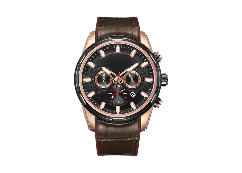 Men Design Analog Stainless Steel Waterproof Watch With Special Strap