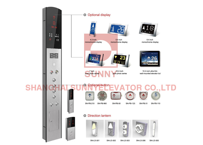 CCC Low Noise 3.5m/S 120m 1600kg Passenger Elevator Lifts For Office Building