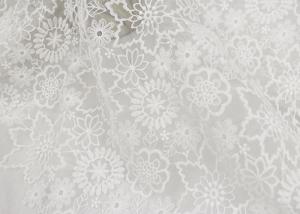 Buy cheap Custom Nylon Mesh Embroidery Dying Lace Fabric For Wedding Dresses Eco Friendly product