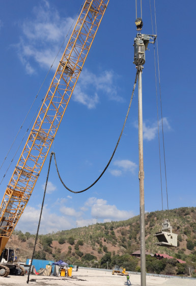 Crane Type Double Bins Bfs Vibroflotation 180kw Worked Pile Depth 24m