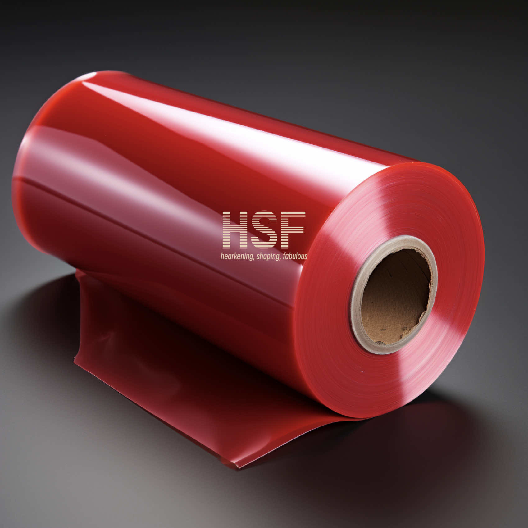 Opaque Red 40uM HDPE Plastic Sheet Roll Winding Length 5000 Meters