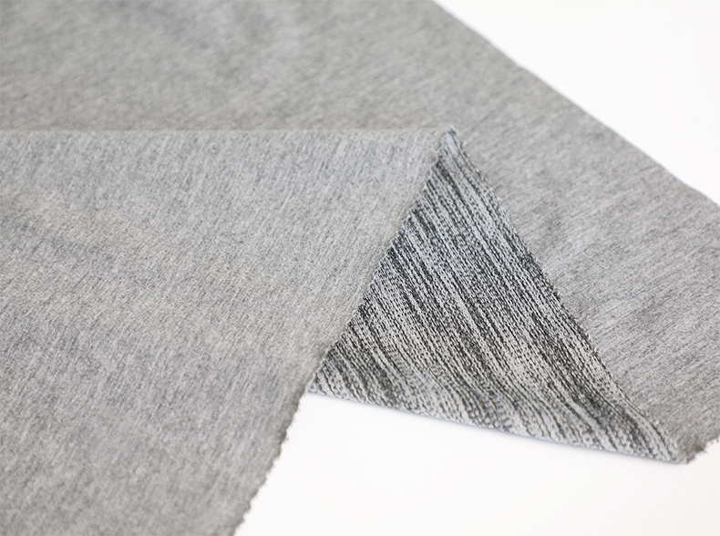Cationic Plain Single Jersey Fabric Cotton Polyester Combed Stretch