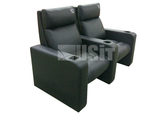 Synthetic PU Leather Home Cinema Chair With Embroidery Logo