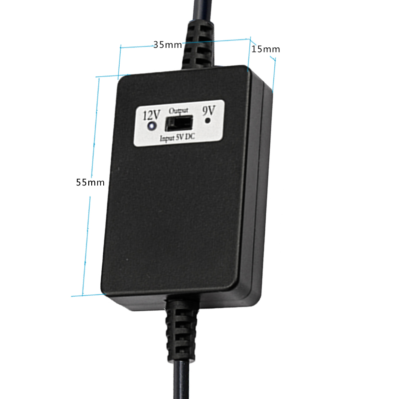 Boost Buck Voltage Converter DC 5V To 12V 2A Power Step Up Cable For Car Wifi Modem