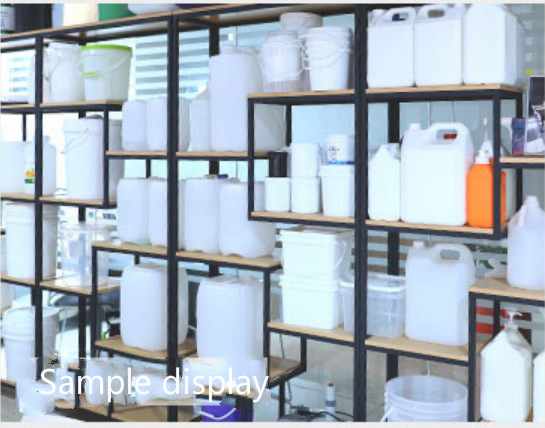 1000ml 1L Plastic Bucket With Handle For Chocolate Candy Cookies Package Food Storage Container