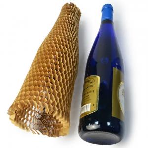 China Compostable Honeycomb Packing Paper For Wine Cushioning Wrap Paper Roll on sale
